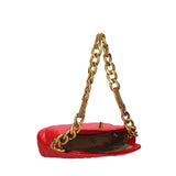 Borsa a Spalla in Pelle Vegana Rosso