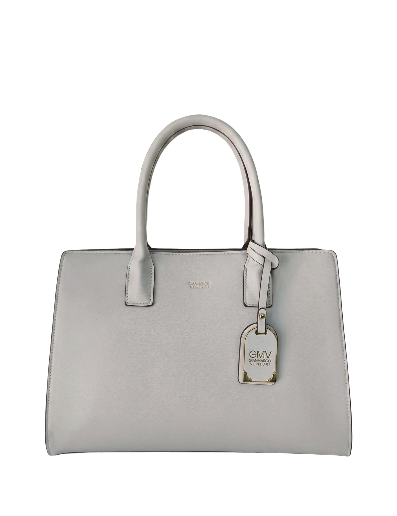 Borsa a spalla in Pelle Vegana Grigio GianMarco Venturi