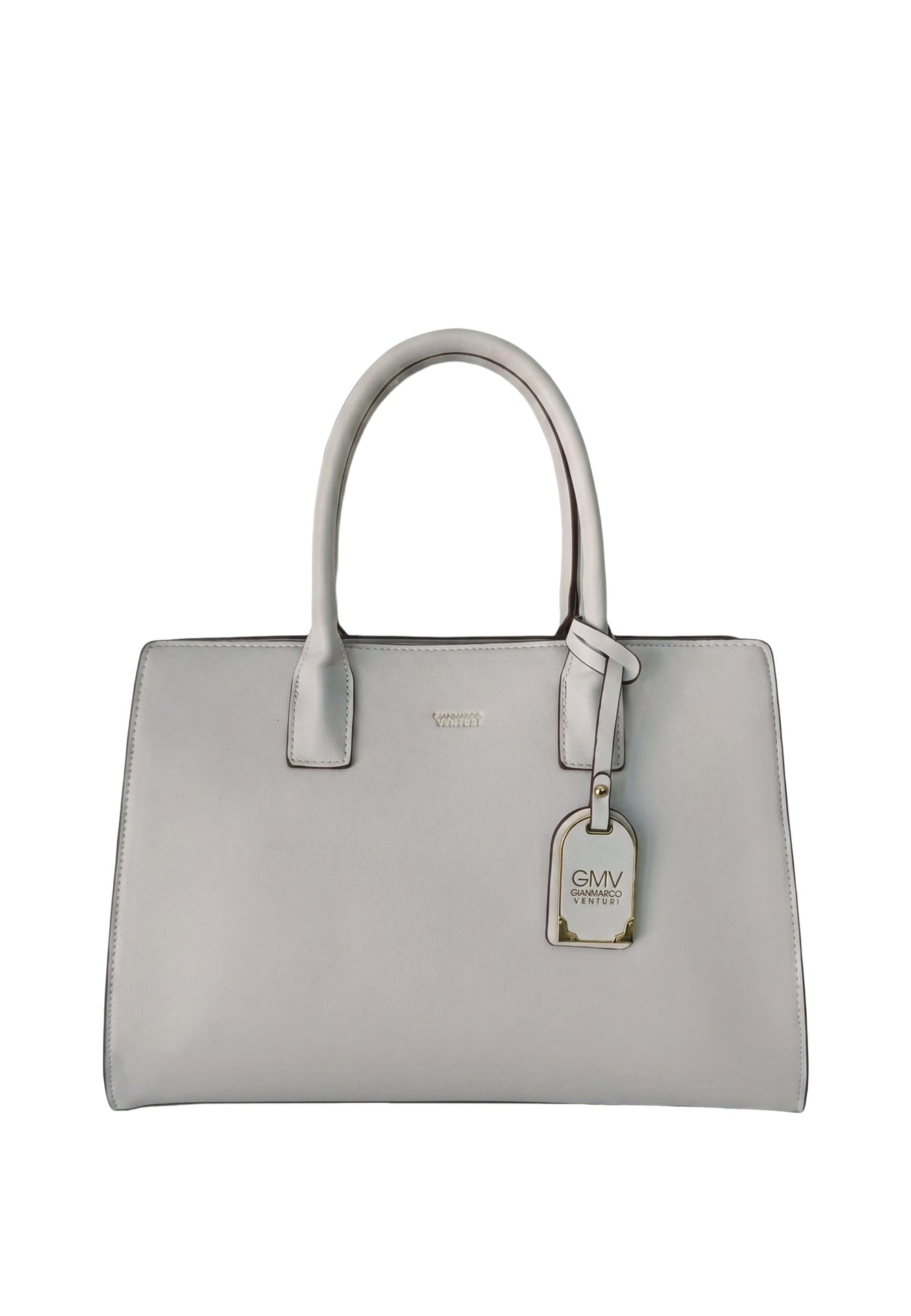 Borsa a spalla in Pelle Vegana Grigio GianMarco Venturi