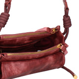 Borsa a tracolla CUSTO - Rosso scuro