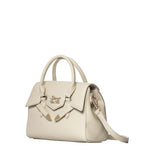 Borsa a Mano in Polyurethane Panna