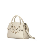 Borsa a Mano in Polyurethane Panna