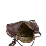 Borsa a Spalla in Vera Pelle Cioccolato