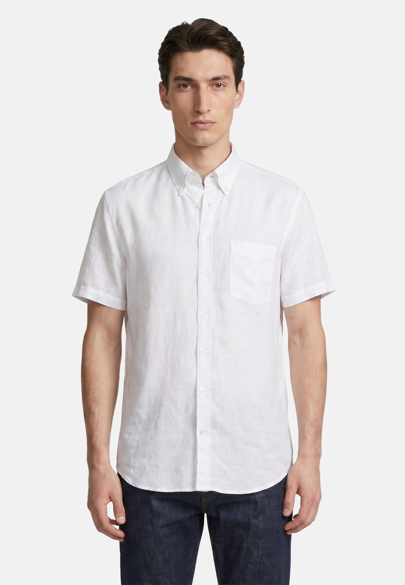 Camicia in Fibra Naturale Bianco Navigare