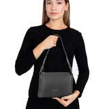 Borsa a Spalla in Vera Pelle Nero