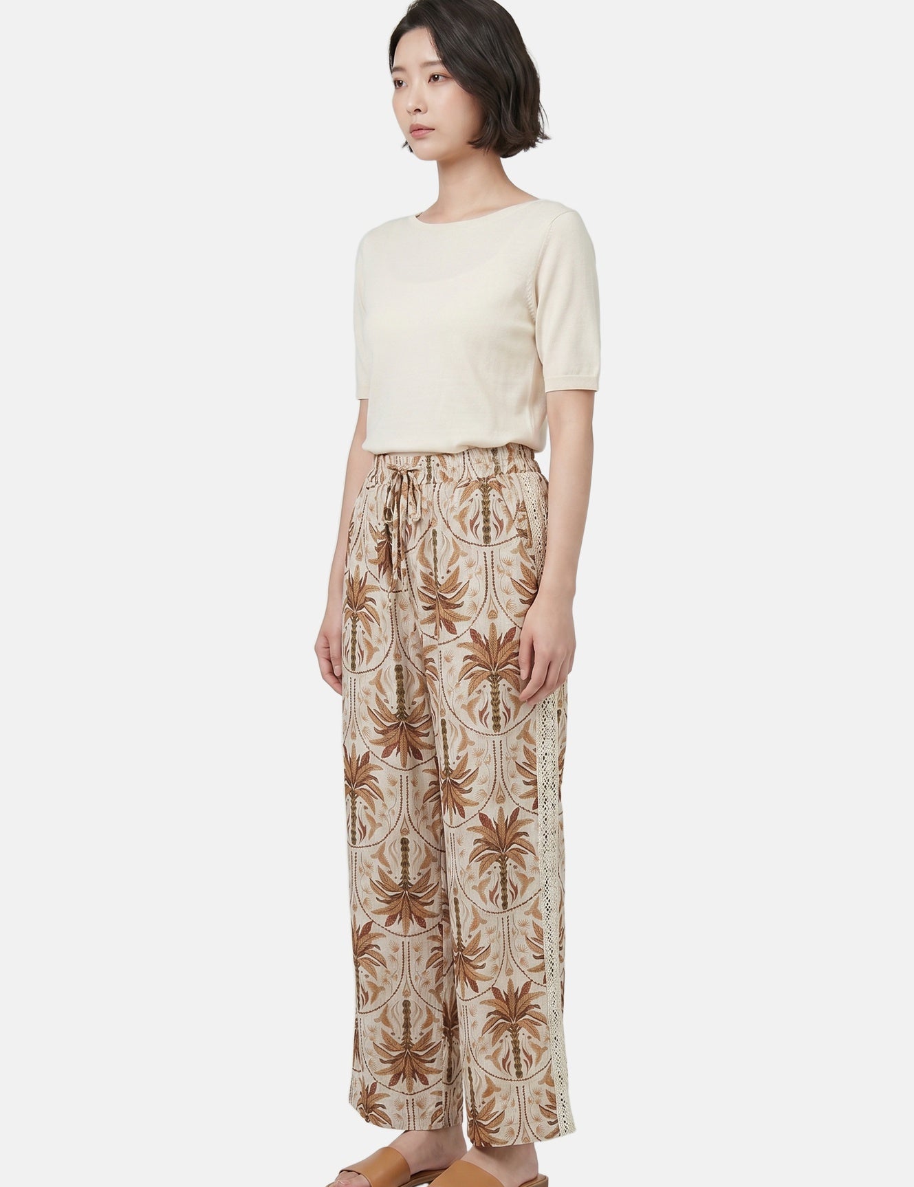 Vestito in Viscosa Taupe