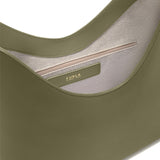 Borsa a Spalla in Pelle Ruga Verde Militare